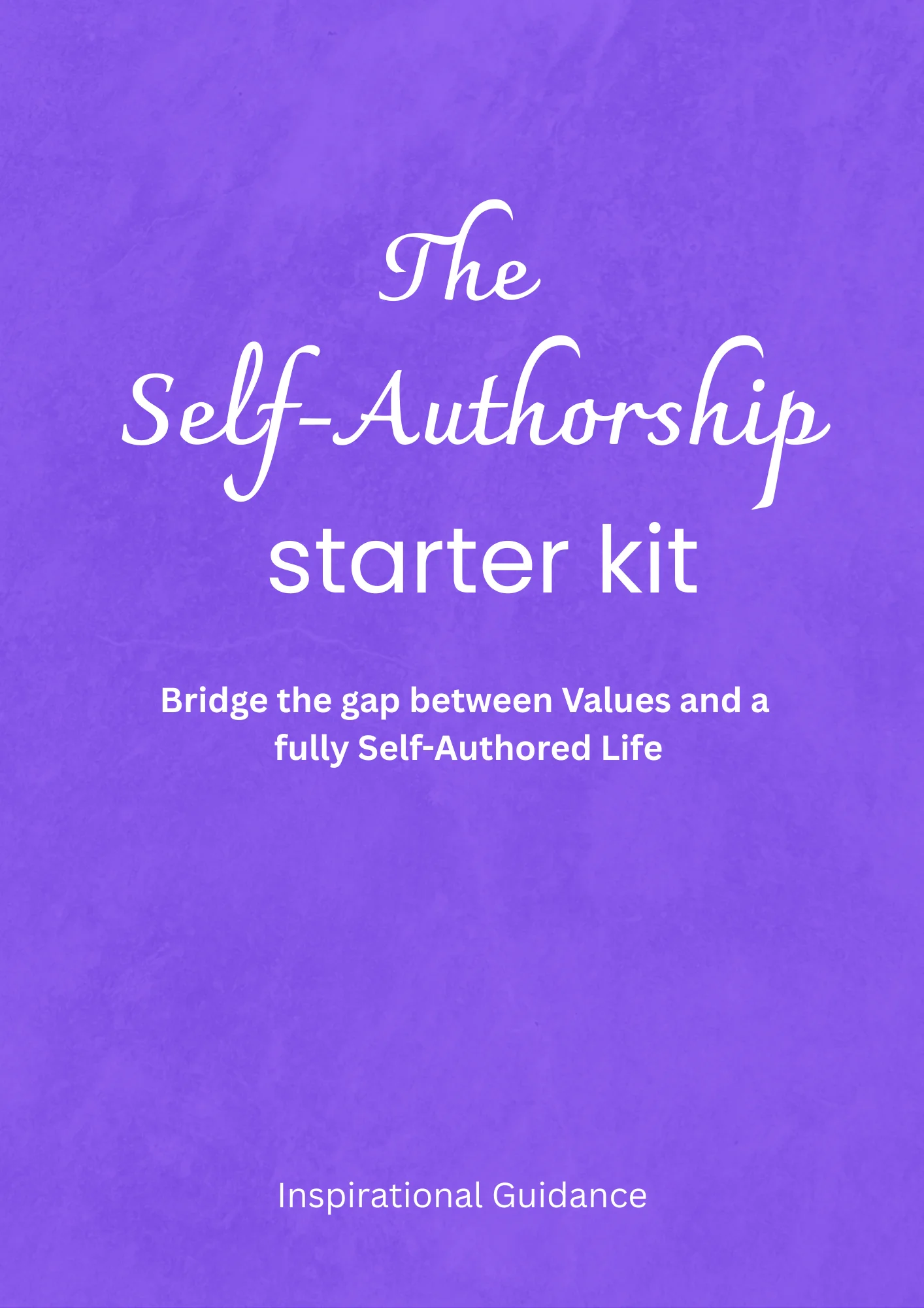 Self authorship workbook