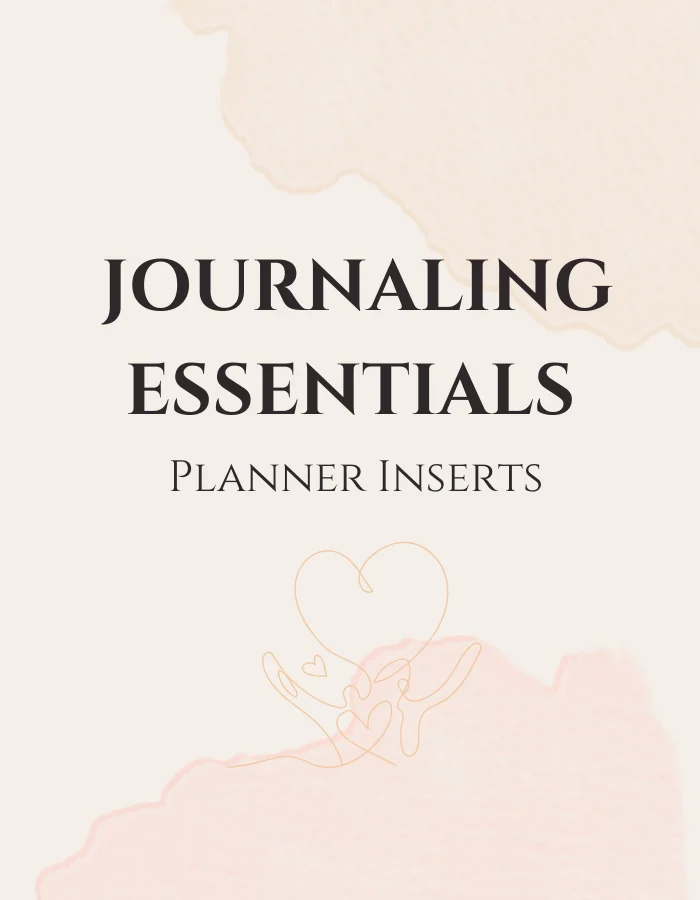 Journaling Essentials Planner Inserts